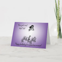 Young Girl Springer with Flowing Hair Kort