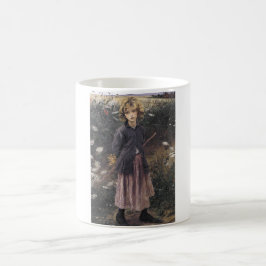 Young Girl Walking between Flowers (Bastien-Lepage Kaffemugg