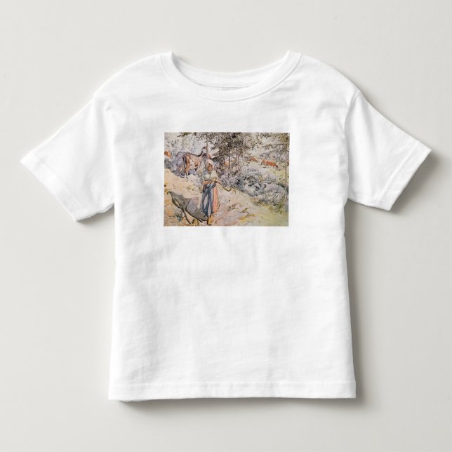 Young Girl Weave 1905 T Shirt (Framsida)