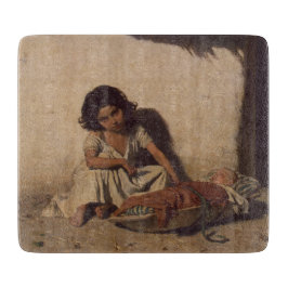 Young Girl with a Baby (Poor Street Children)