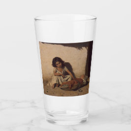 Young Girl with a Baby (Poor Street Children) Glaskopp