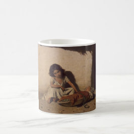Young Girl with a Baby (Poor Street Children) Kaffemugg