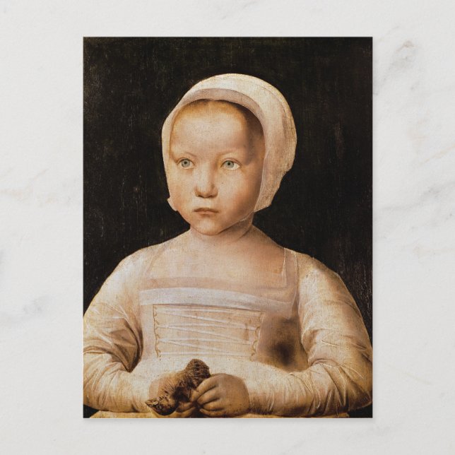 Young Girl with a Dead Bird, 1500-25 Vykort (Framsida)