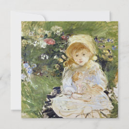 Young Girl with a Doll (av Berthe Morisot) Kort