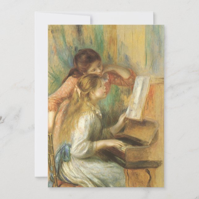 Young Girls at Piano av Pierre Renoir (Framsida)