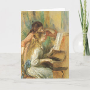 Young Girls at Piano av Pierre Renoir Kort