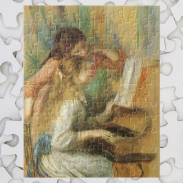 Young Girls at Piano av Pierre Renoir Pussel