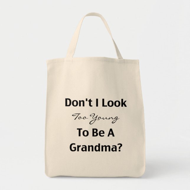 Young Grandma (anpassade) Tygkasse (Framsidan)