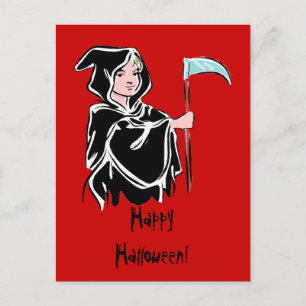 Young Grim Reaper Vykort