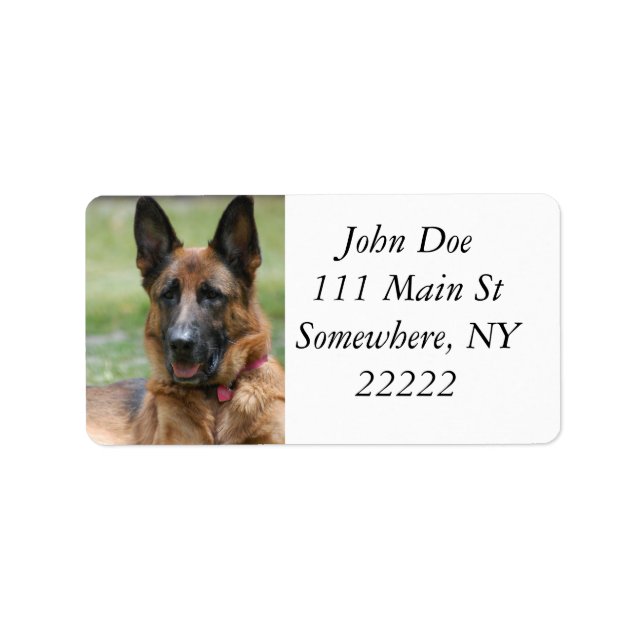 Young GSD Adressetikett (Framsidan)