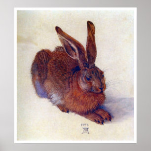 Young Hare av Albrecht Durer, Renaissance Fine Art Poster
