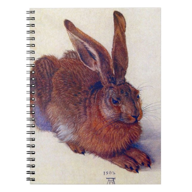 Young Hare by Albrecht Durer, Renaissance Fine Art Anteckningsbok (Framsidan)