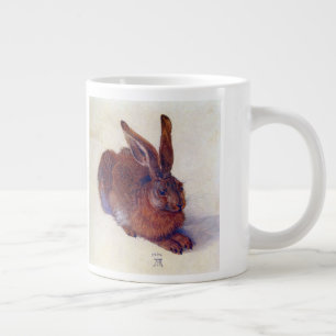 Young Hare by Albrecht Durer, Renaissance Fine Art Jumbo Mugg