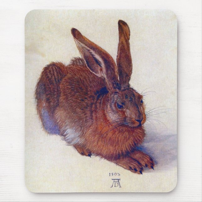 Young Hare by Albrecht Durer, Renaissance Fine Art Musmatta (Framsidan)