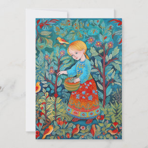 Young Healer Girl Julkort