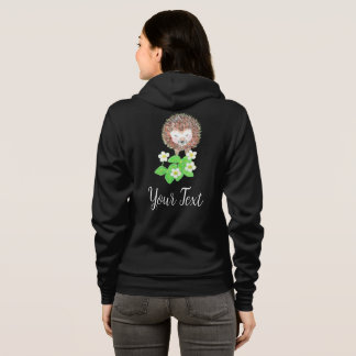 Young Hedgehog & Strawberry Flowers Personlig T Shirt
