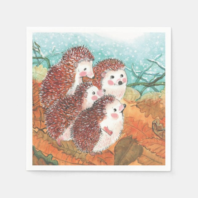 Young Hedgehogs Pappersservett (Framsidan)
