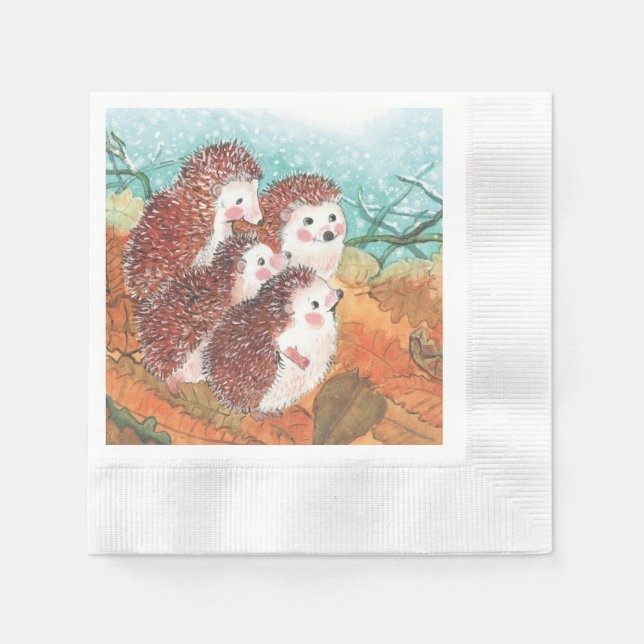 Young Hedgehogs Pappersservett (Framsidan)