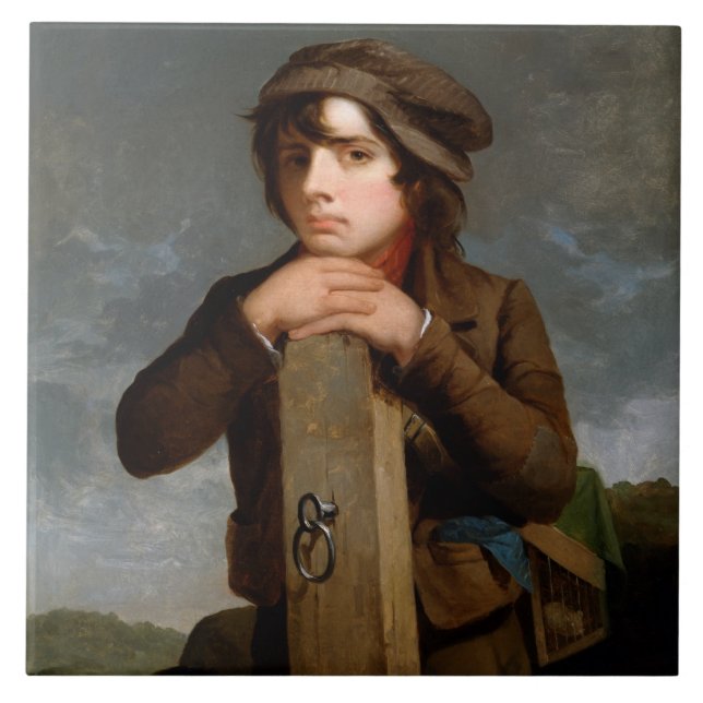 Young Itinerant (av James Henry Beard) Kakelplatta (Framsidan)