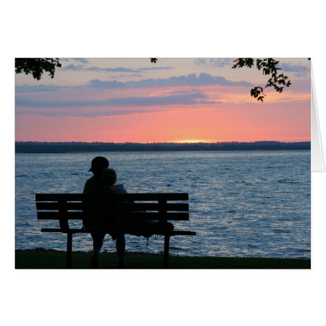 Young Kärlek, Forever love Hälsningskort (Framsidan Horizontal)