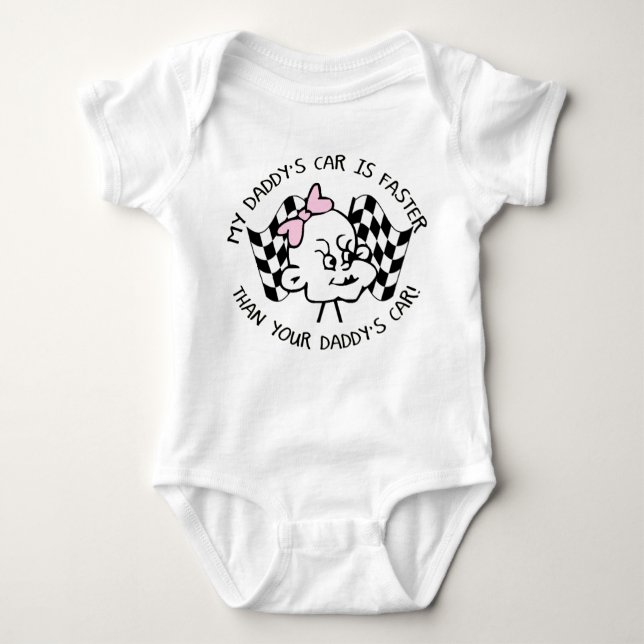 Young KCustoms Onsie - Girl Tee Shirt (Framsida)