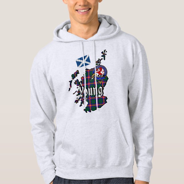 Young Klan Badge Vuxen Hoodie (Framsida)