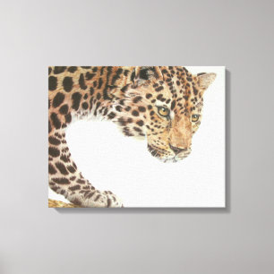 Young Leopard Painting Canvastryck