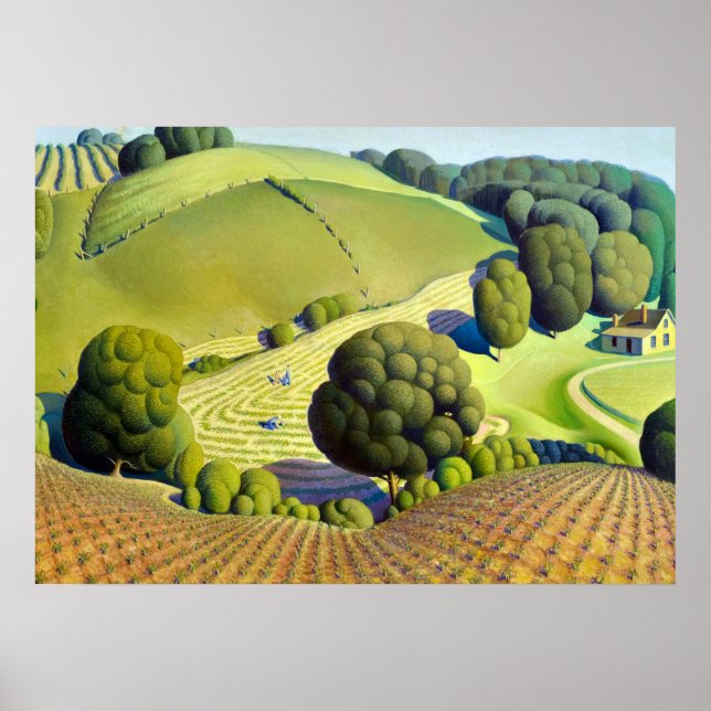 Young Maj, 1931 by Grant Wood Poster (Framsidan)