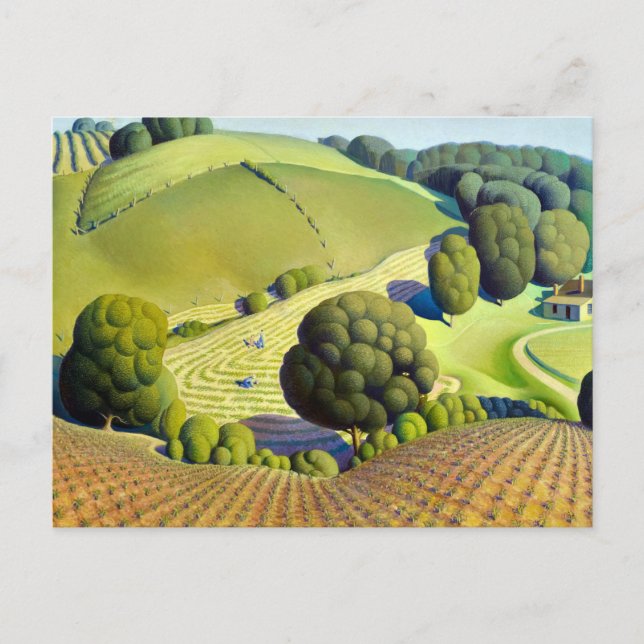 Young Maj, 1931 by Grant Wood Vykort (Framsida)