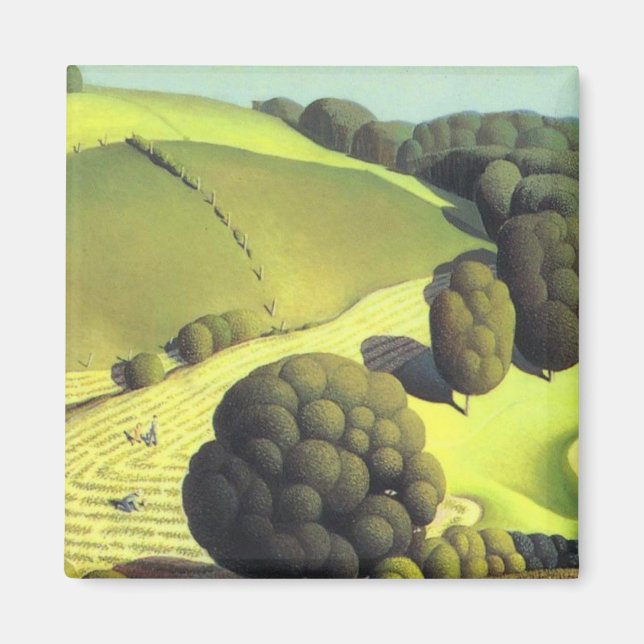 Young Maj - Grant Wood 1931 Magnet (Framsidan)