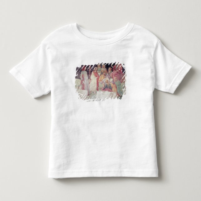 Young Man hälsad av sju liberalkonst Tee Shirt (Framsida)
