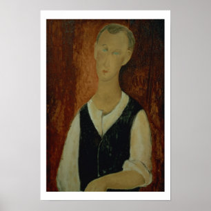 Young Man med en Black Waistrock, 1912 (olja på bu Poster