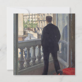 Young Man på hans fönster av Gustave Caillebotte
