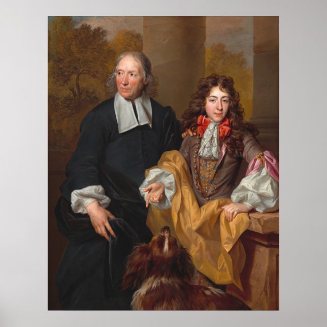 Young Man Tutor - Nicolas de Largillierre Fine Art Poster (Framsidan)