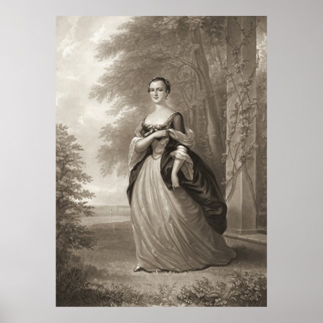 Young Martha Washington 1863 Poster (Framsidan)