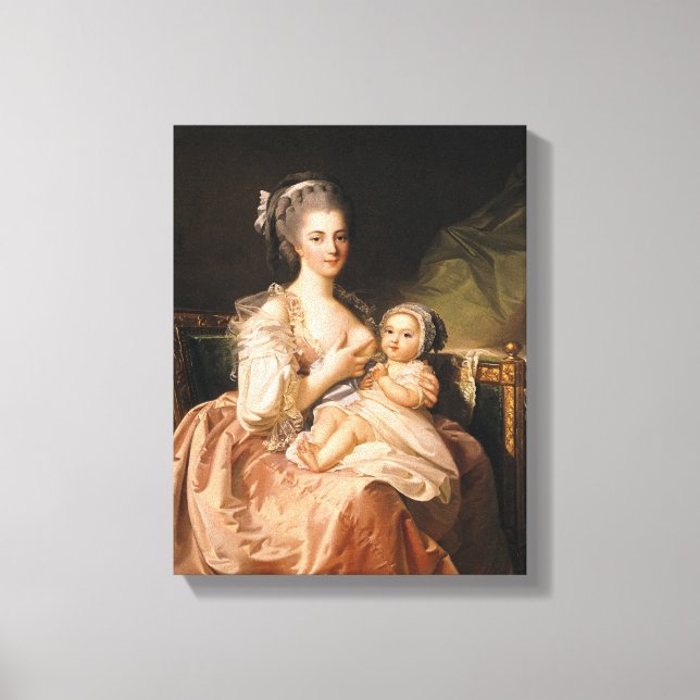 Young Mor, 1770-80 Canvastryck (Framsida)