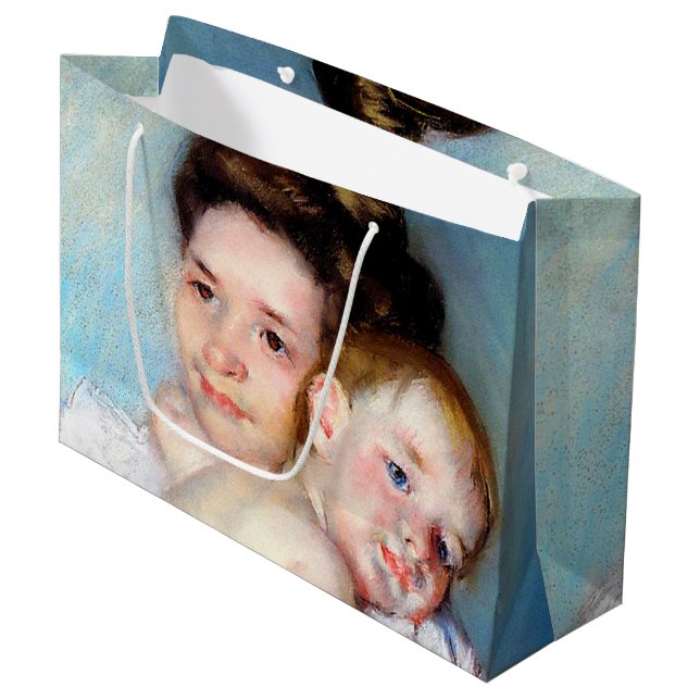Young Mor, Cassatt Large Gift Bag (Framsidan Vinklad)
