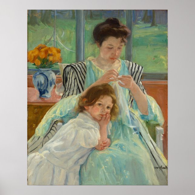 Young Mor Sewing Poster (Framsidan)