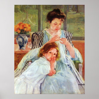 Young mor sydd av Mary Stevenson Cassatt Poster