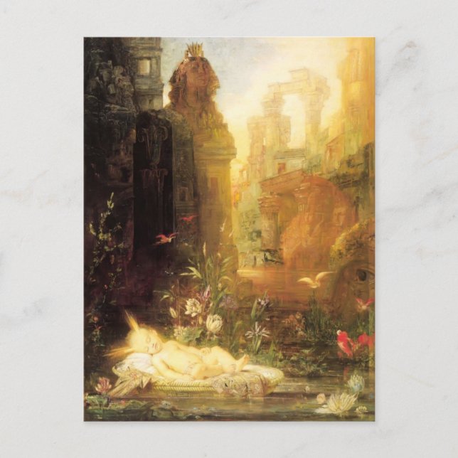 Young Moses av Gustave Moreau Vykort (Framsida)
