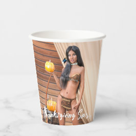 Young Native American Posing on Wood Wall