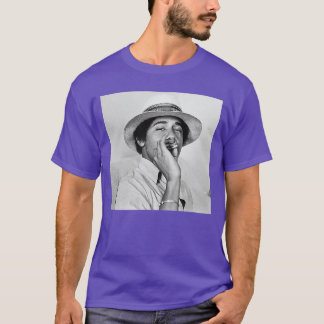 Young Obama College smoking vintage Barack Obama T Shirt
