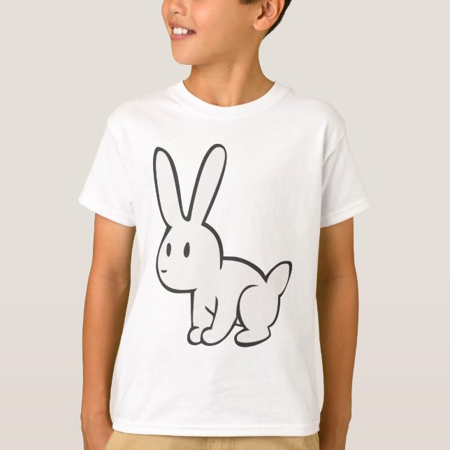 Young och Cute White Rabbit Tee (Framsida)