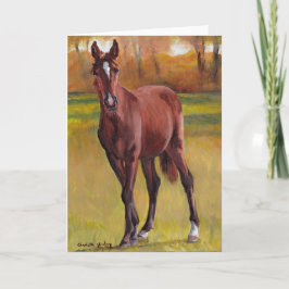 "Young One" Horse Art Greeting Card Kort