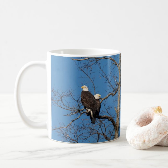 Young Örn par Kaffemugg (Med munk)