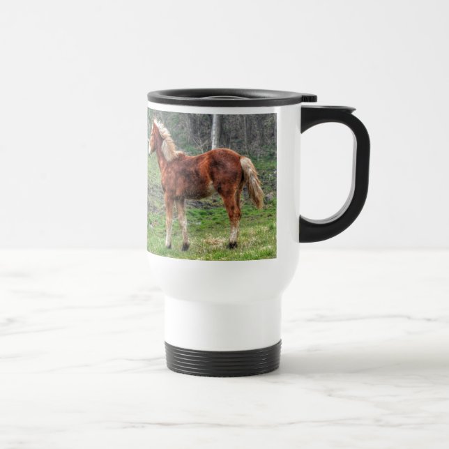 Young Palomino Horse Design for Animal-älskare Resemugg (Höger)
