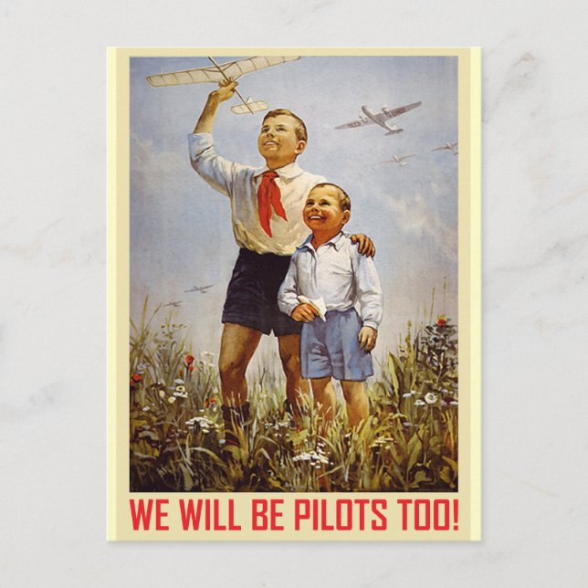 Young Pilots Vykort (Framsida)