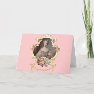 Young Princess Louise Marie av Frankrike Card Helgkort