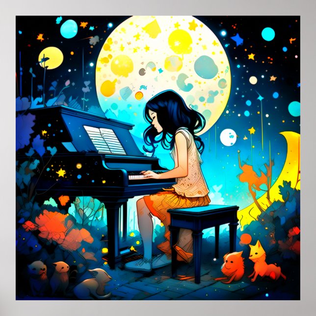 Young Prodigy Pianist Poster (Framsidan)