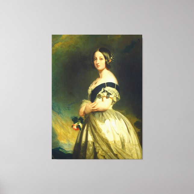 Young Queen Victoria Porträtt Canvastryck (Framsida)